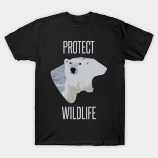 Protect wildlife - polar bear design T-Shirt